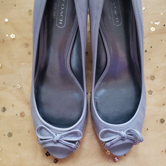 Coach Paola Ash Wedge Heels 9.5B - Picture 1 of 7